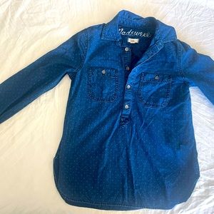 Madewell, indigo, long sleeve top- Pullover xsmall